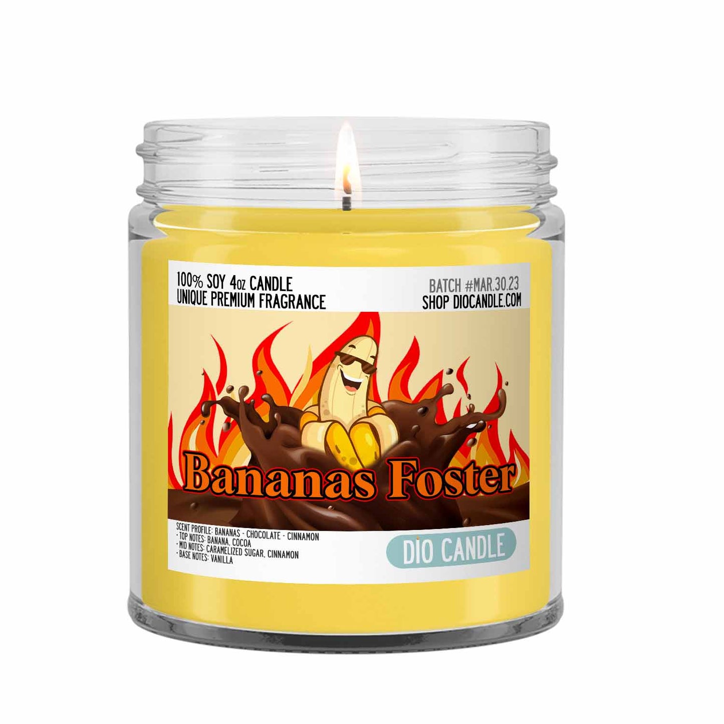 Bananas Foster Candle