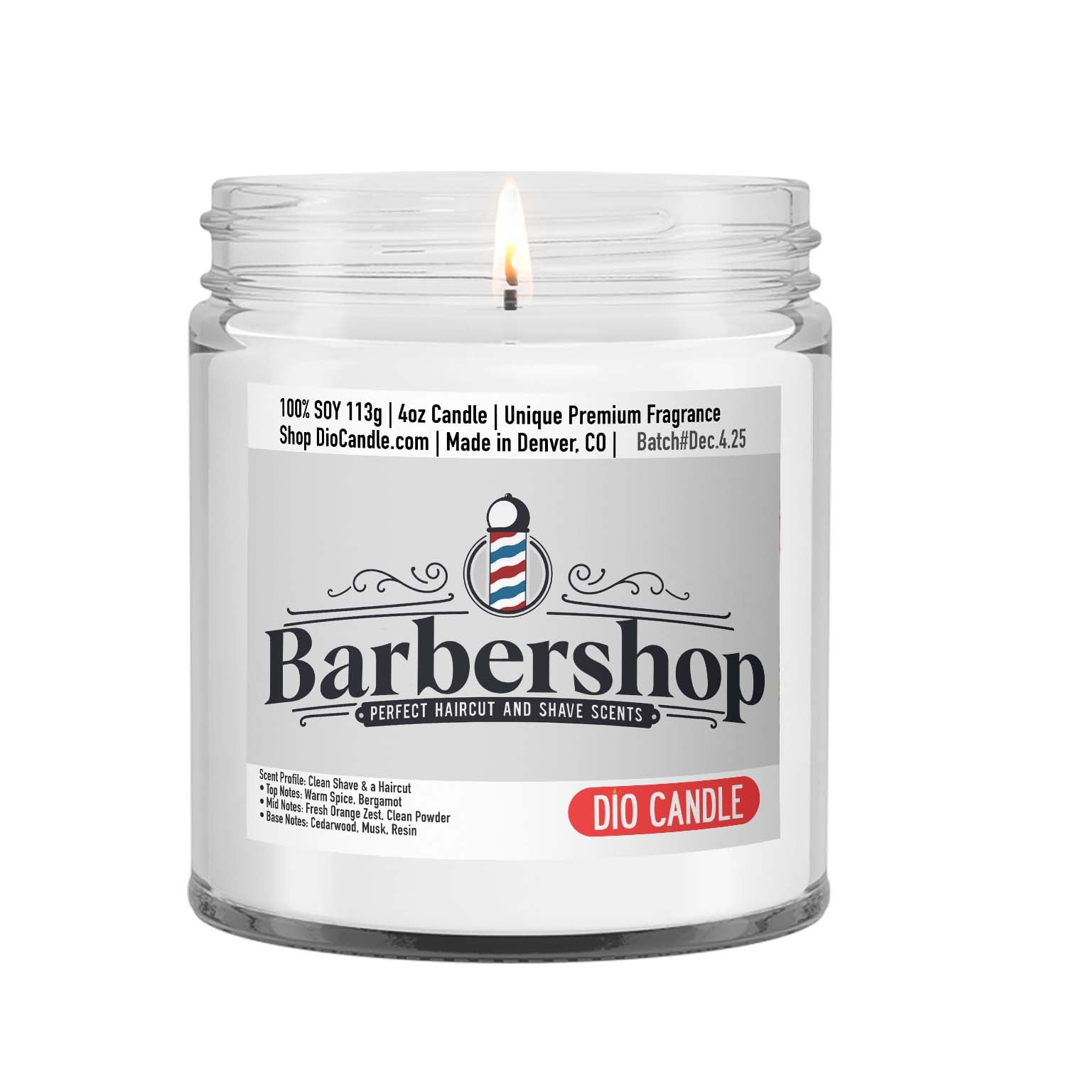 Barbershop Candle