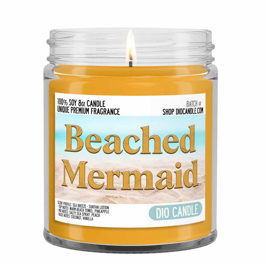 Beached Mermaid Candle
