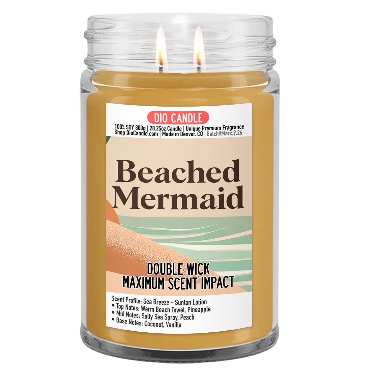 Beached Mermaid Candle