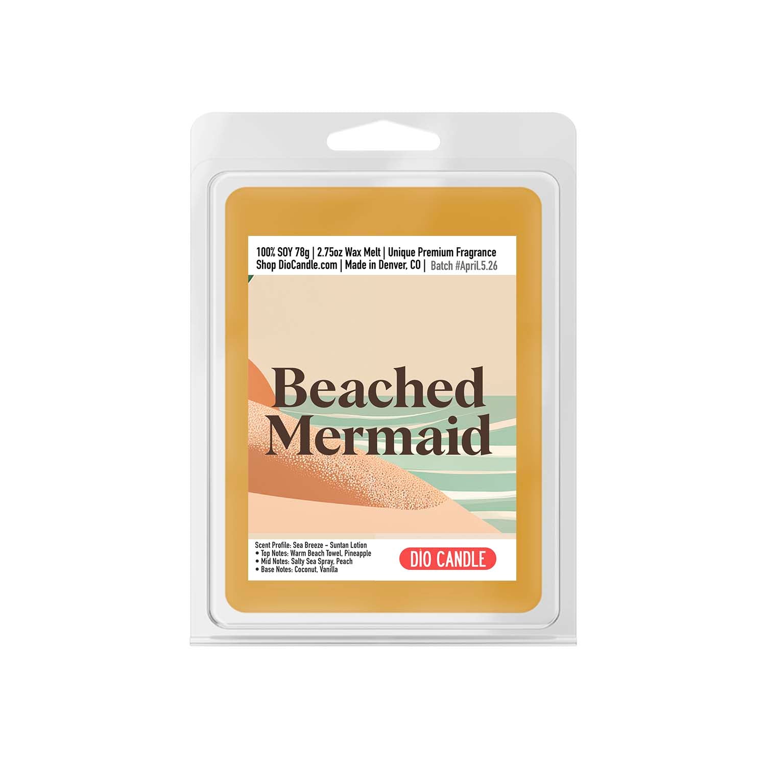 Beached Mermaid Candle