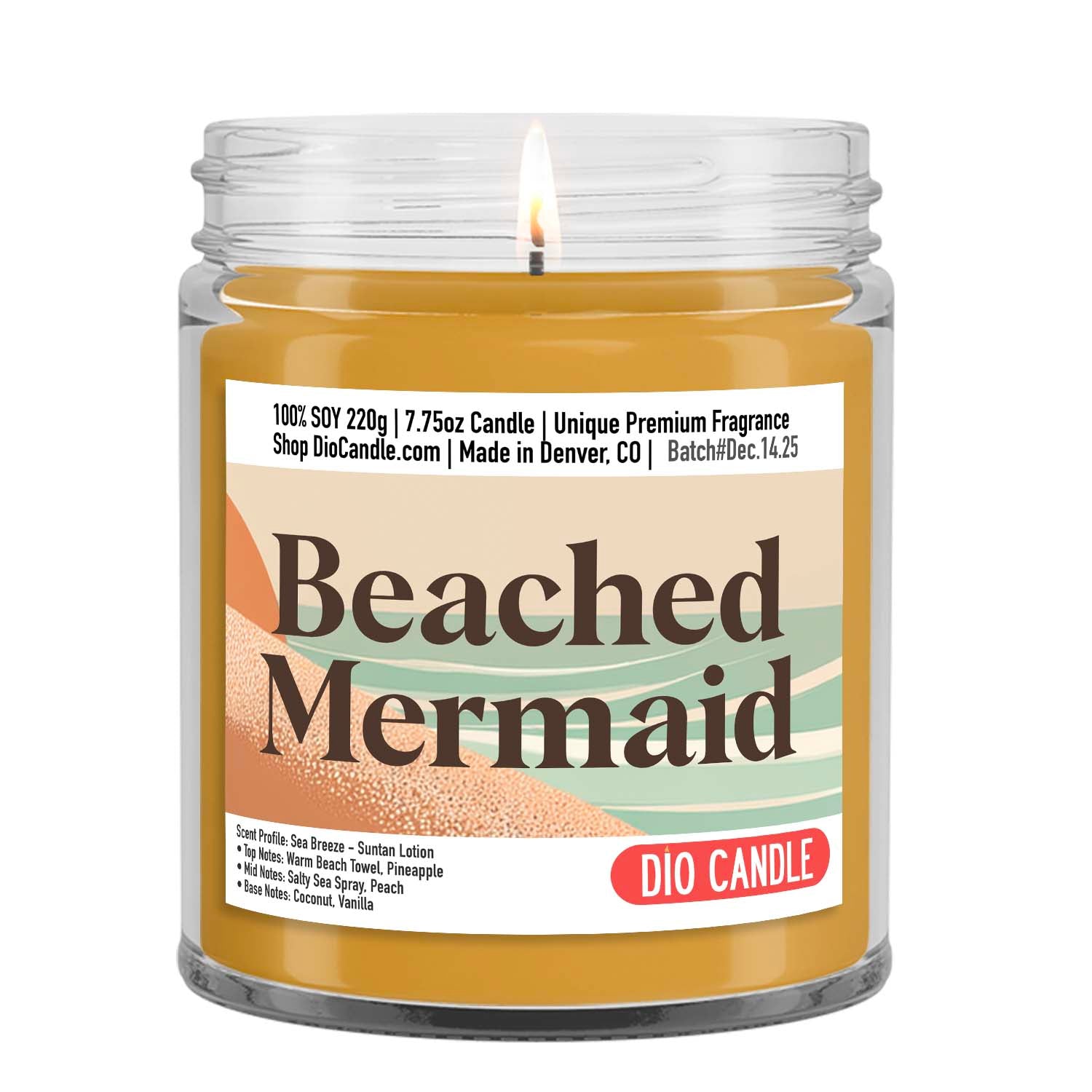 Beached Mermaid Candle