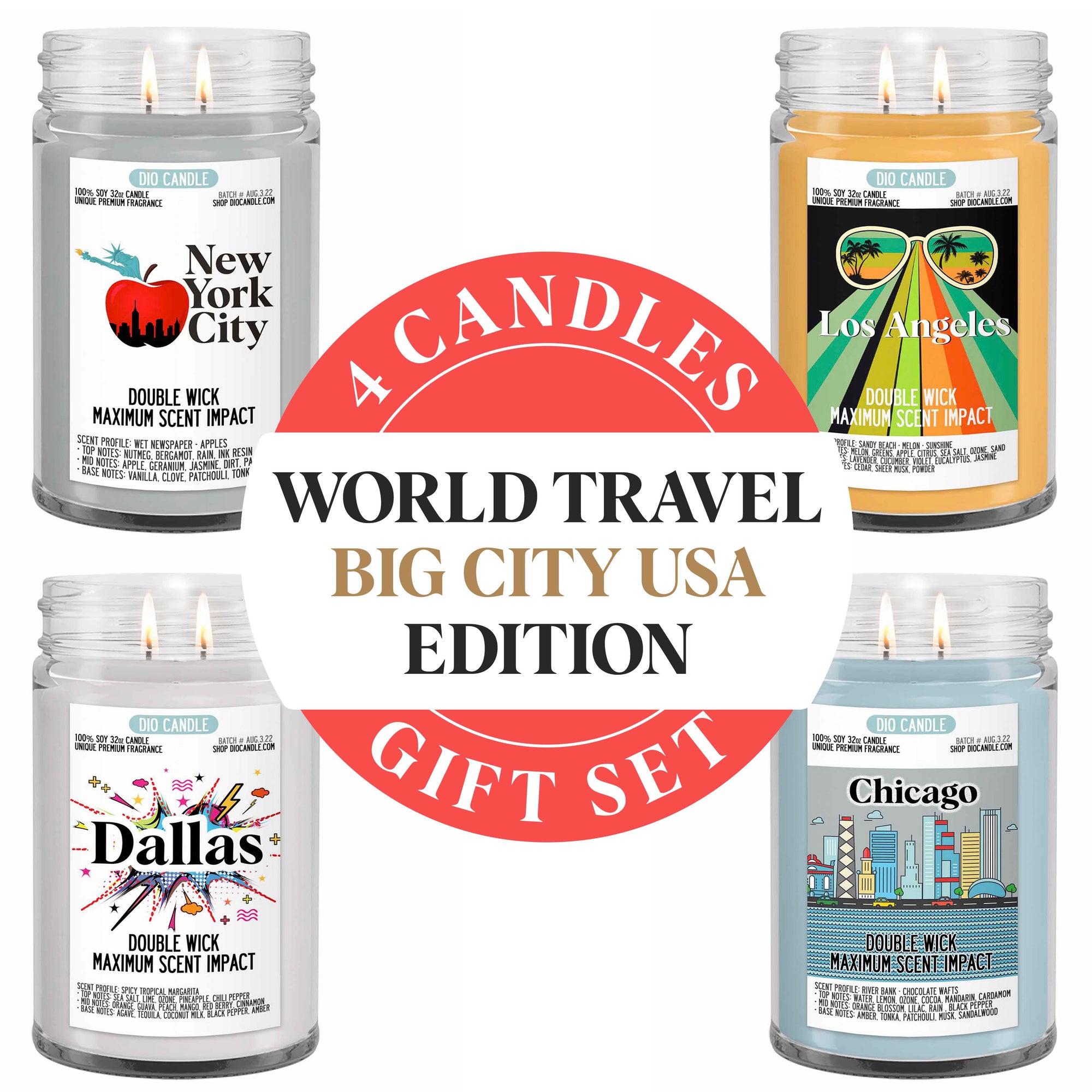 Big City USA Candle Gift Set