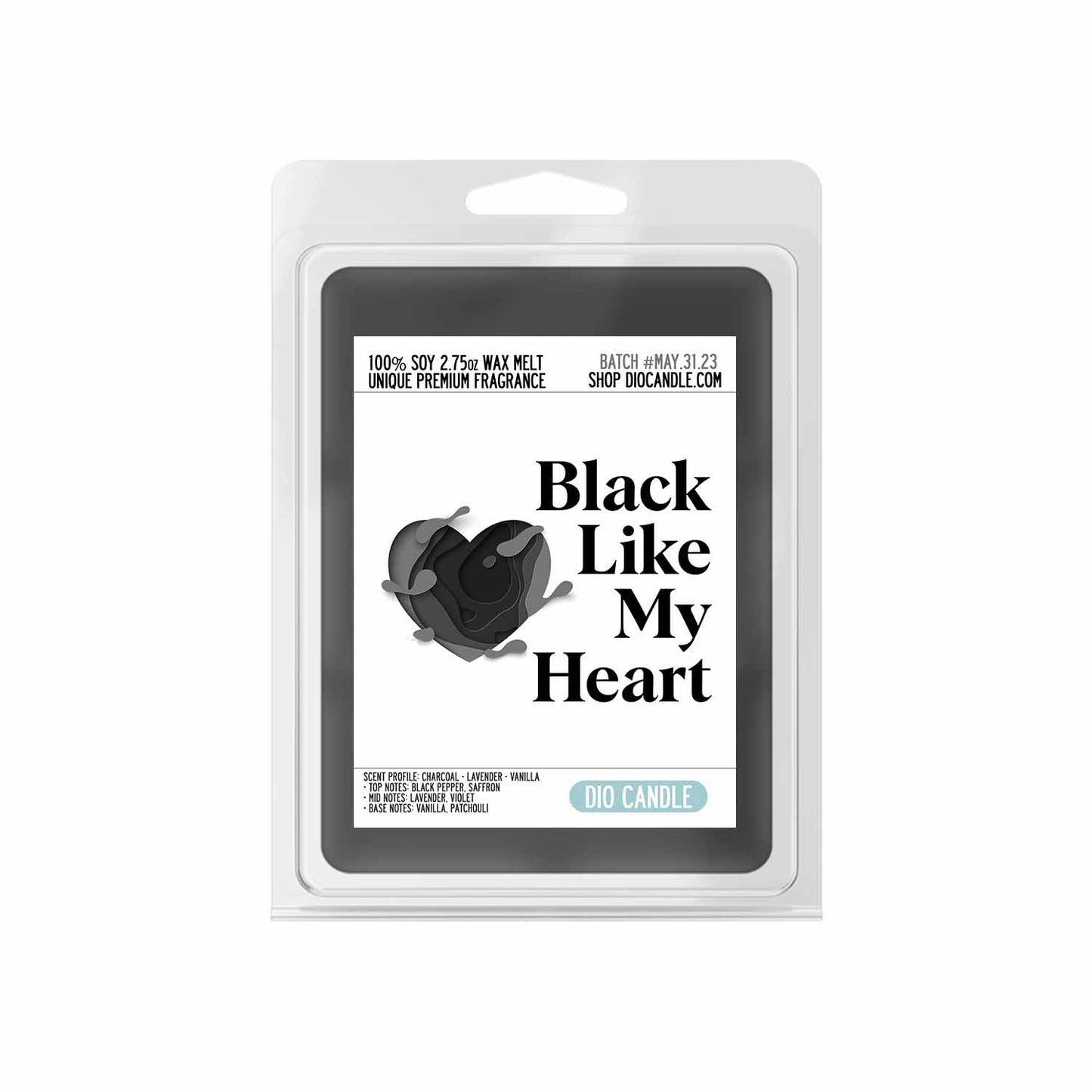 Black Heart Candle