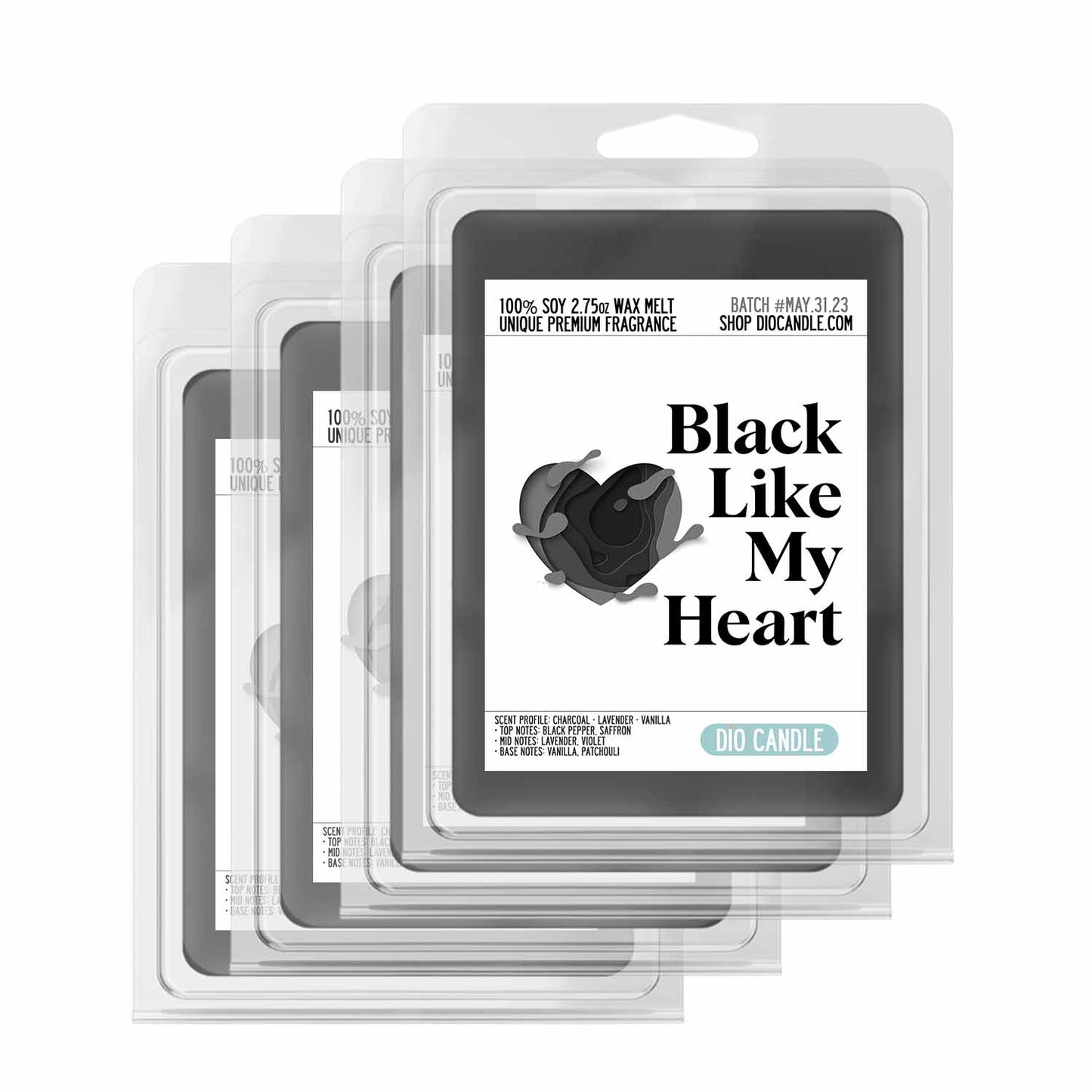 Black Heart Candle