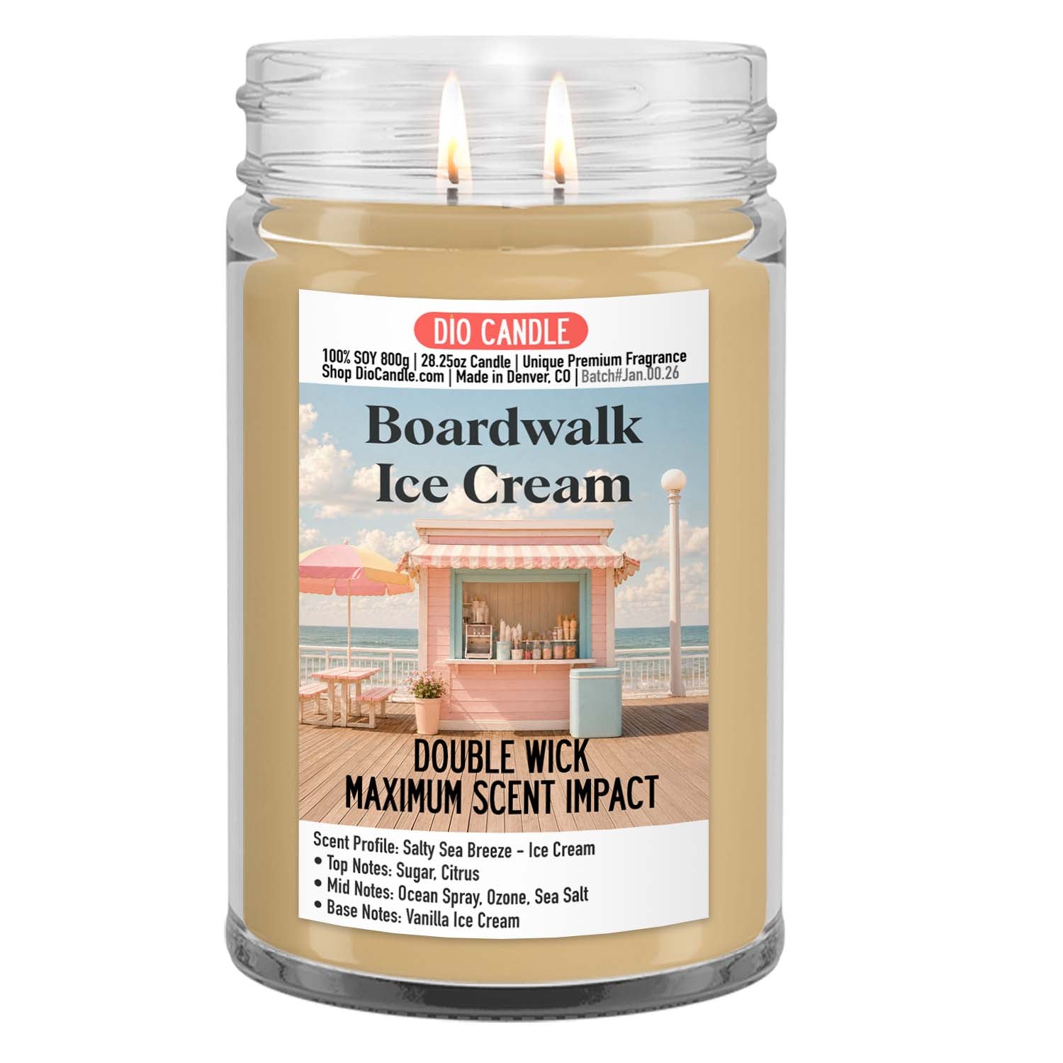 Boardwalk Ice Cream Candle