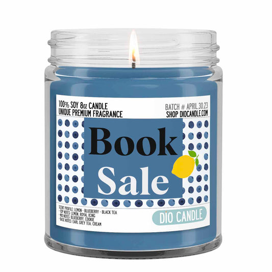 Book Sale Candle