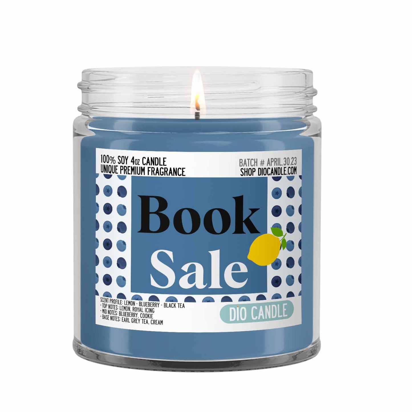 Book Sale Candle