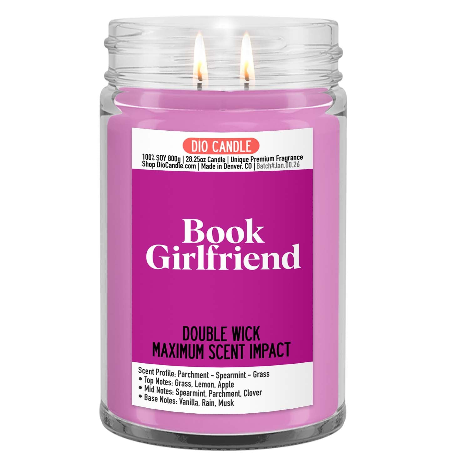 Book Girlfriend Candle