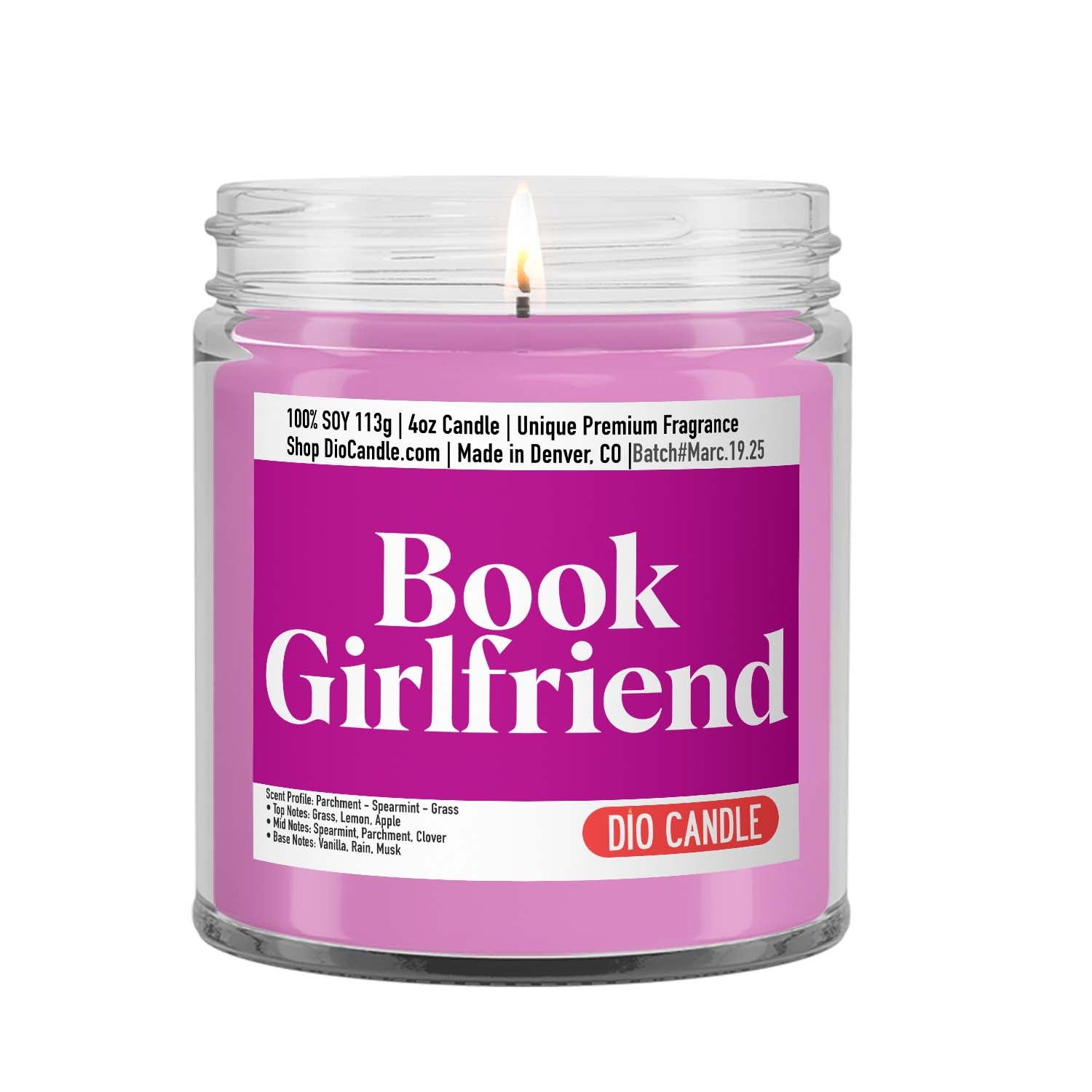 Book Girlfriend Candle