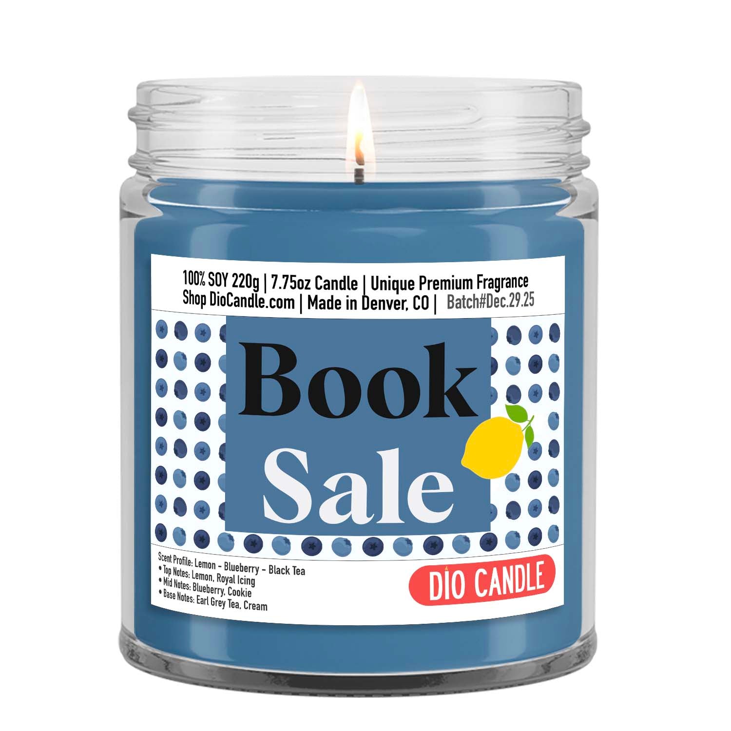 Book Sale Candle