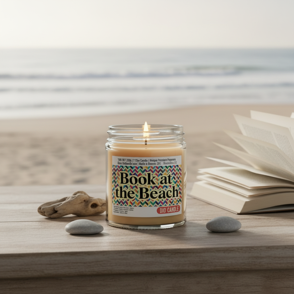 Book at the Beach Candle