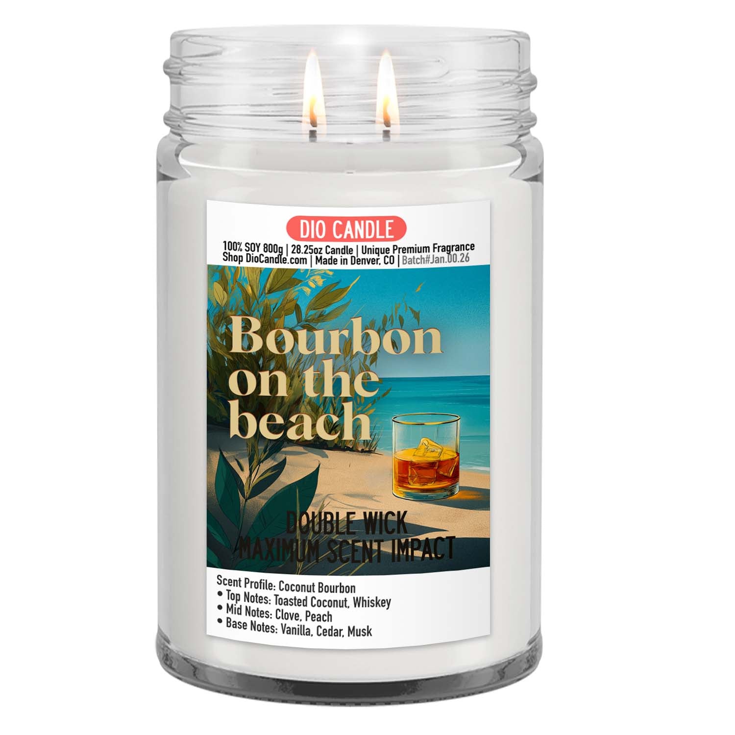 Bourbon on the Beach Candle
