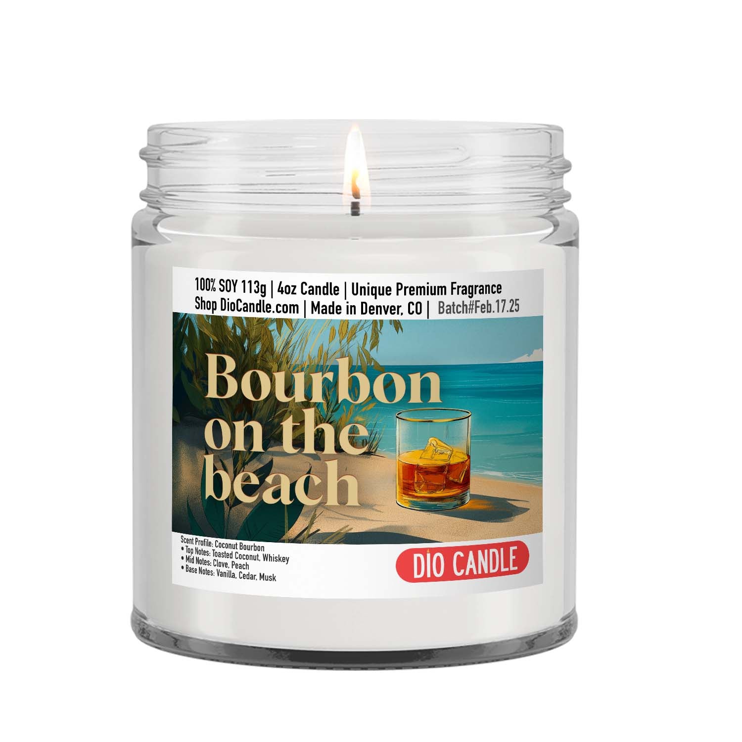 Bourbon on the Beach Candle
