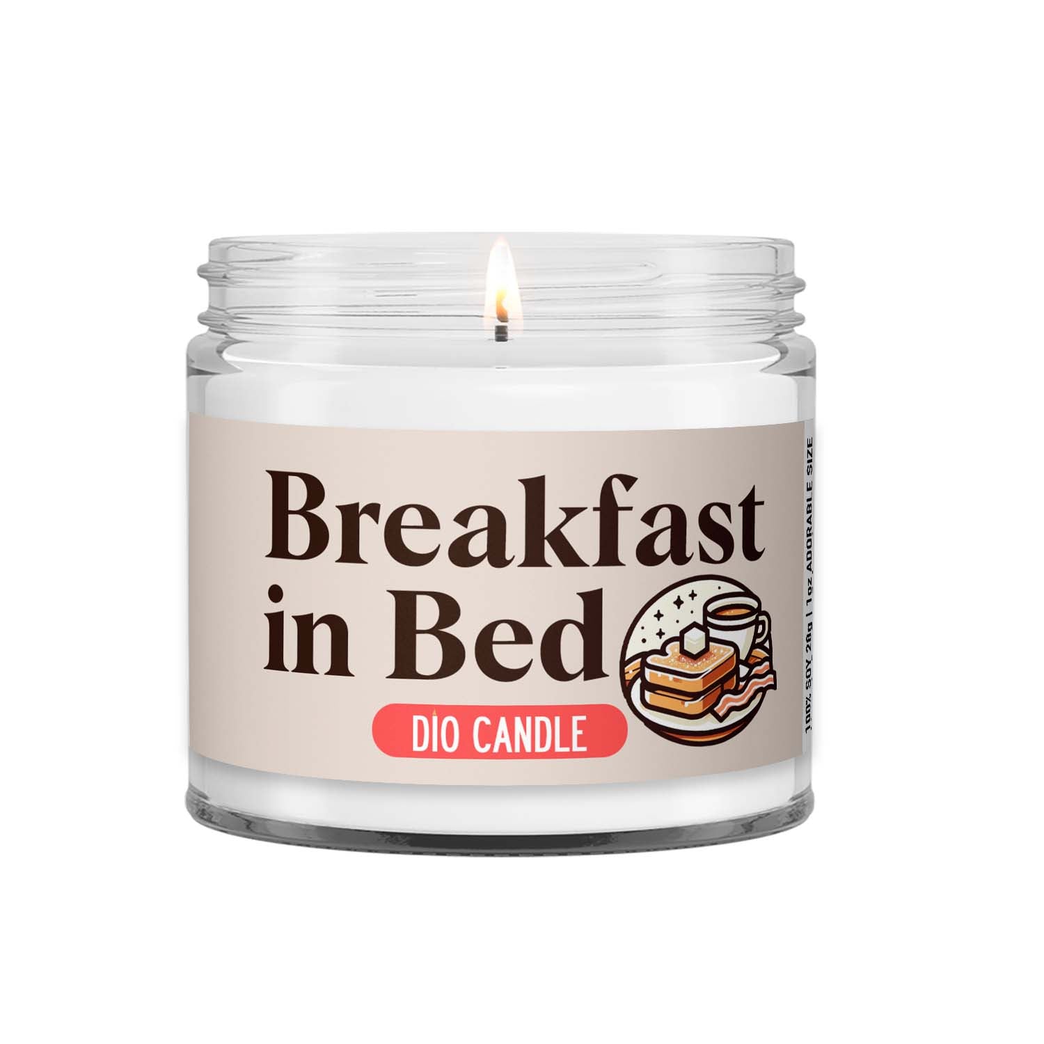 Breakfast in Bed Candle