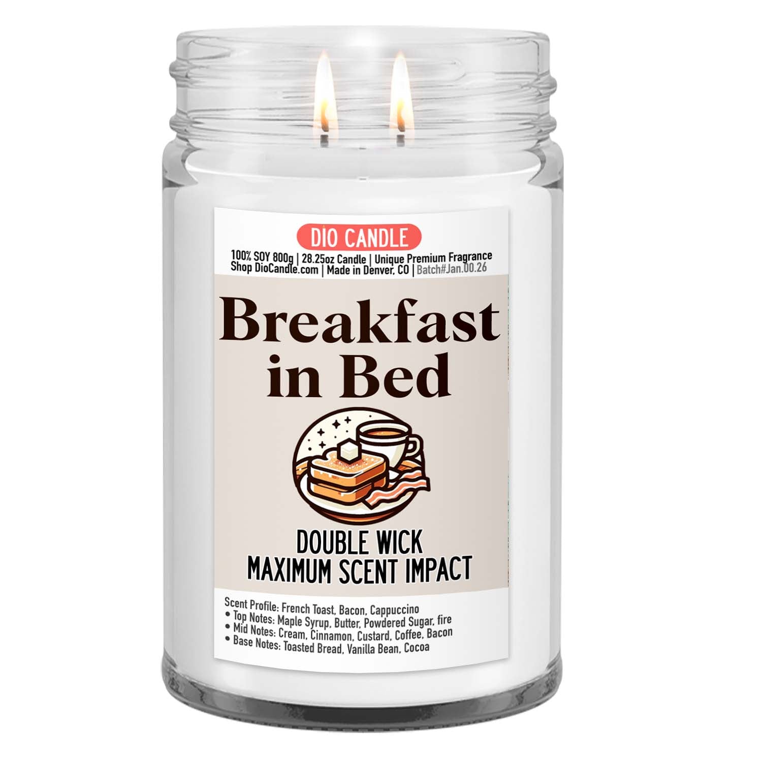 Breakfast in Bed Candle