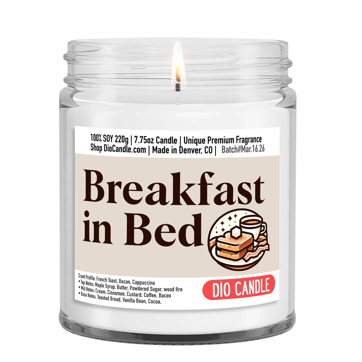 Breakfast in Bed Candle