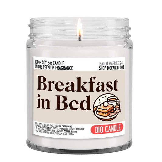 Breakfast in Bed Candle
