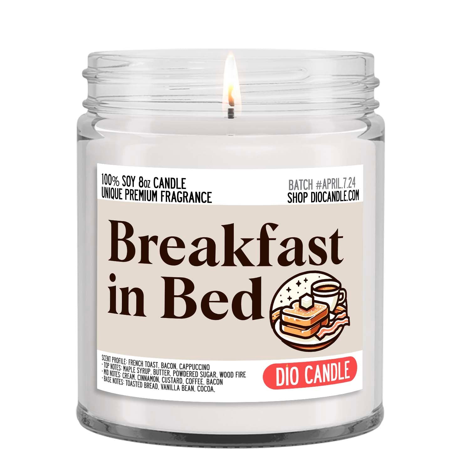 Breakfast in Bed Candle