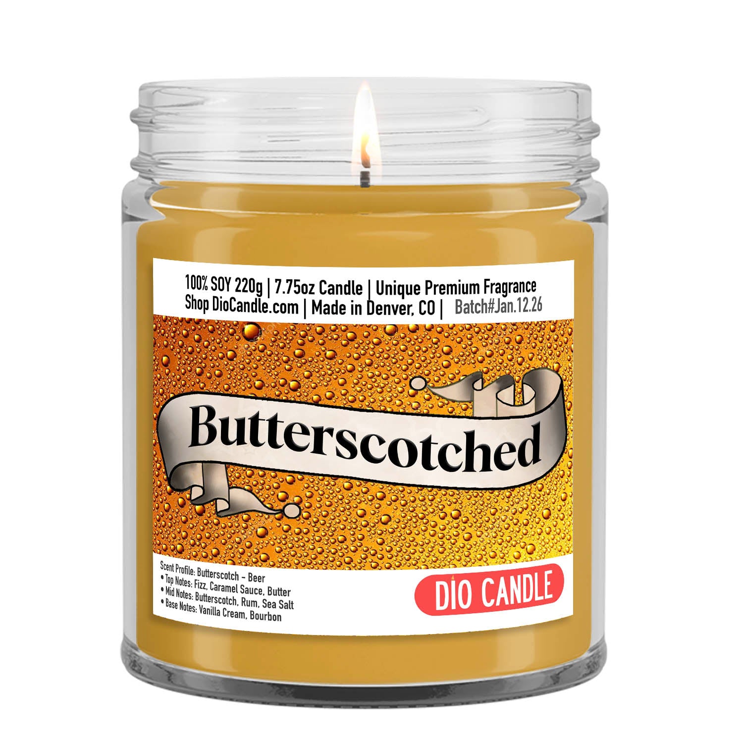 Butterscotched Candle