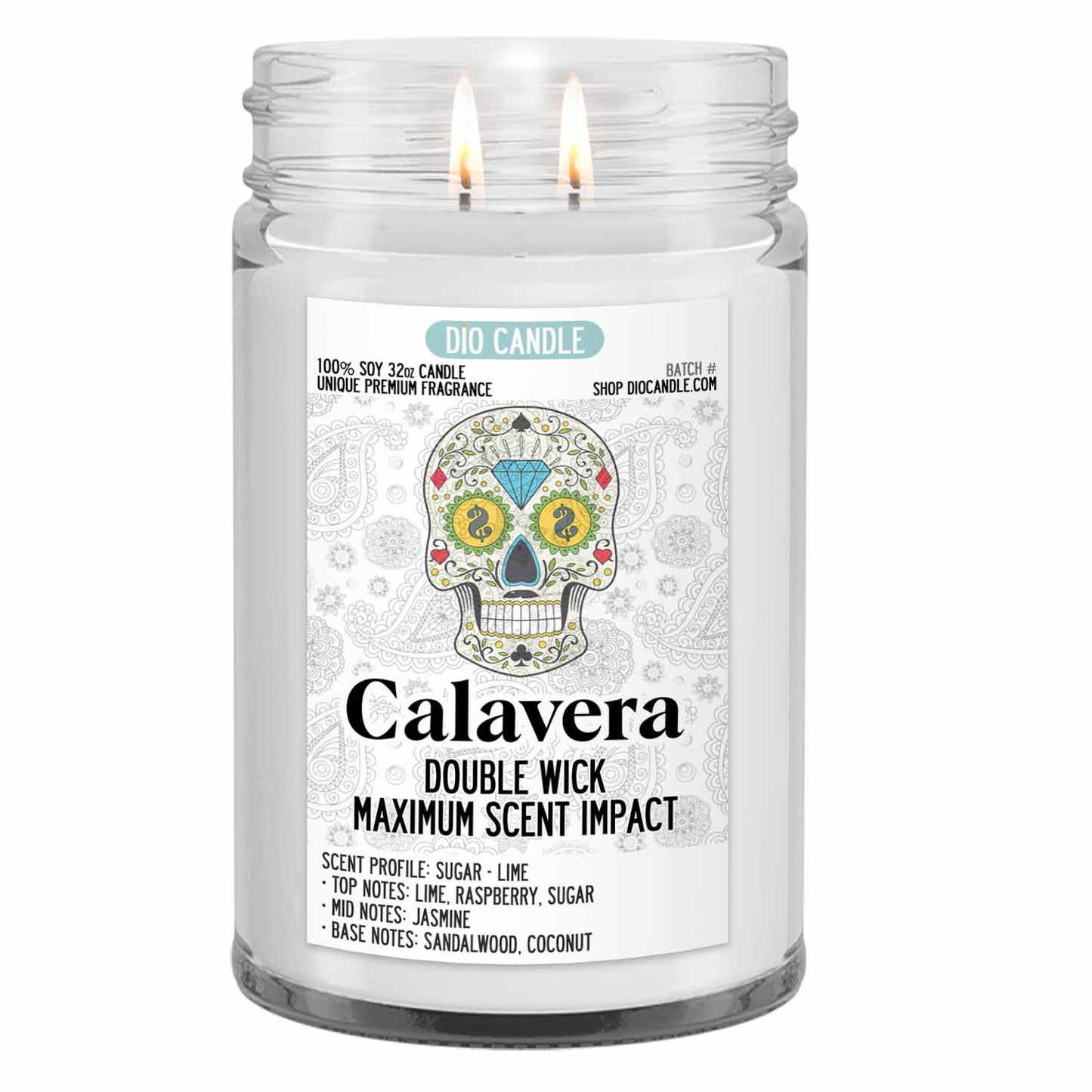 Calavera Candle