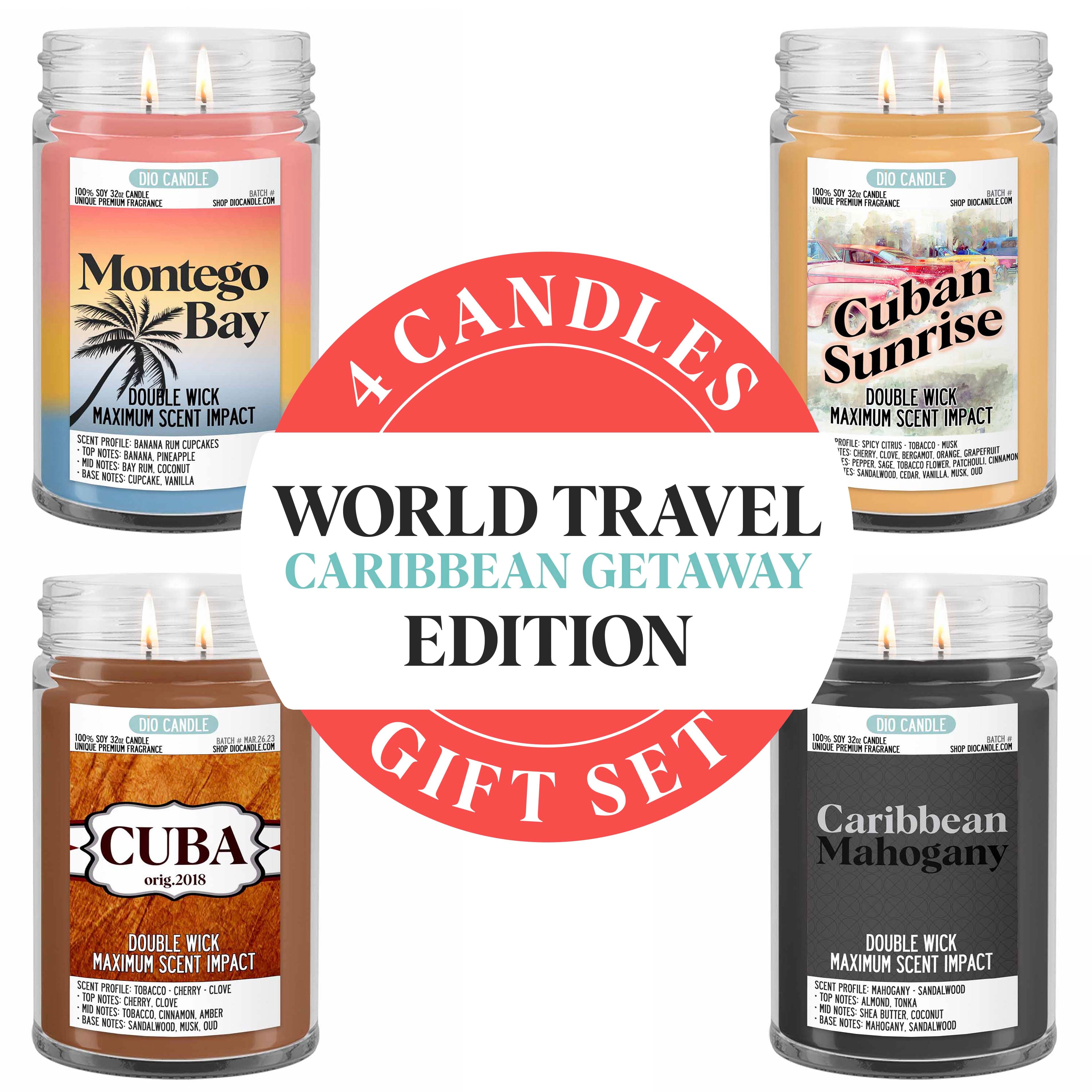 Caribbean Getaway Candle Gift Set