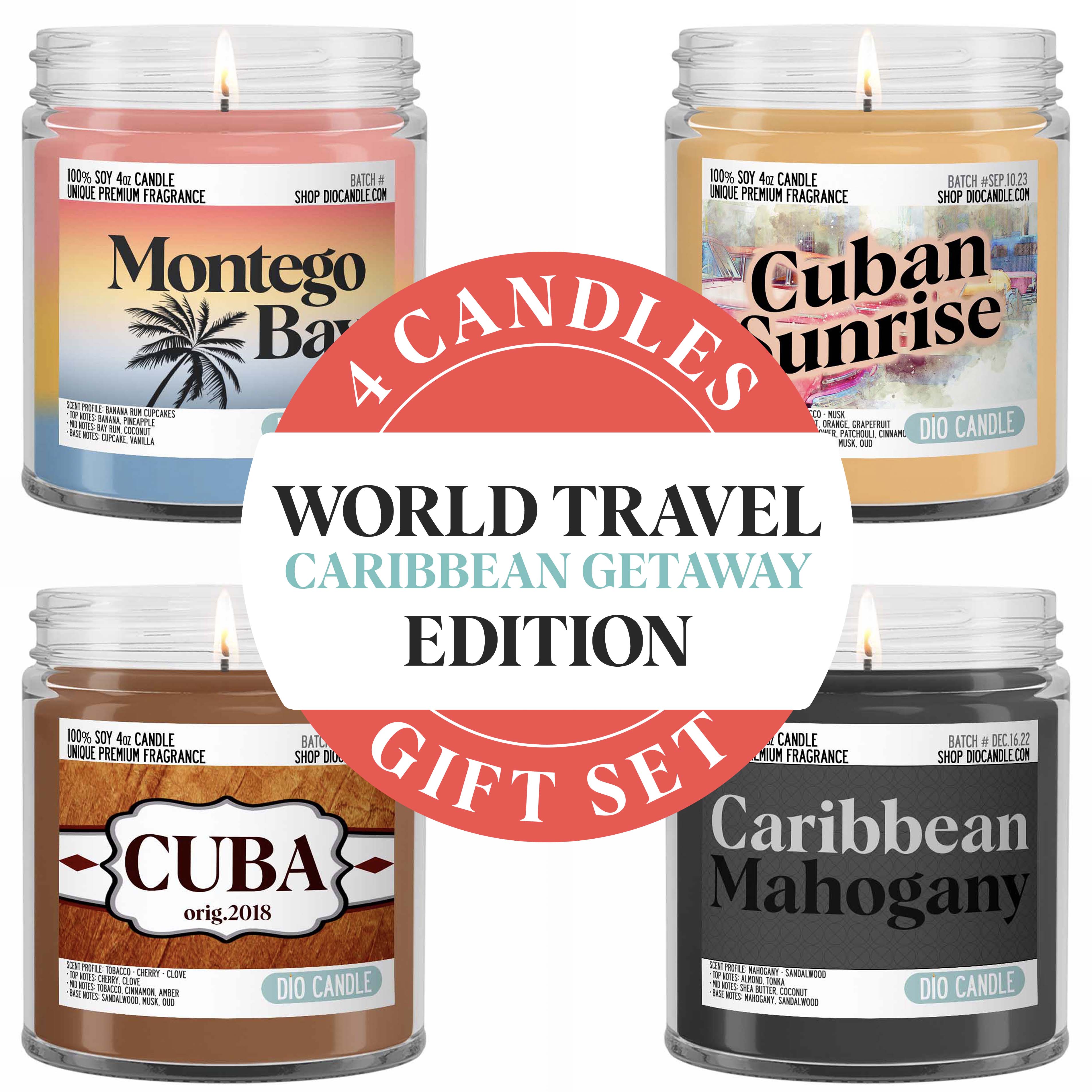 Caribbean Getaway Candle Gift Set