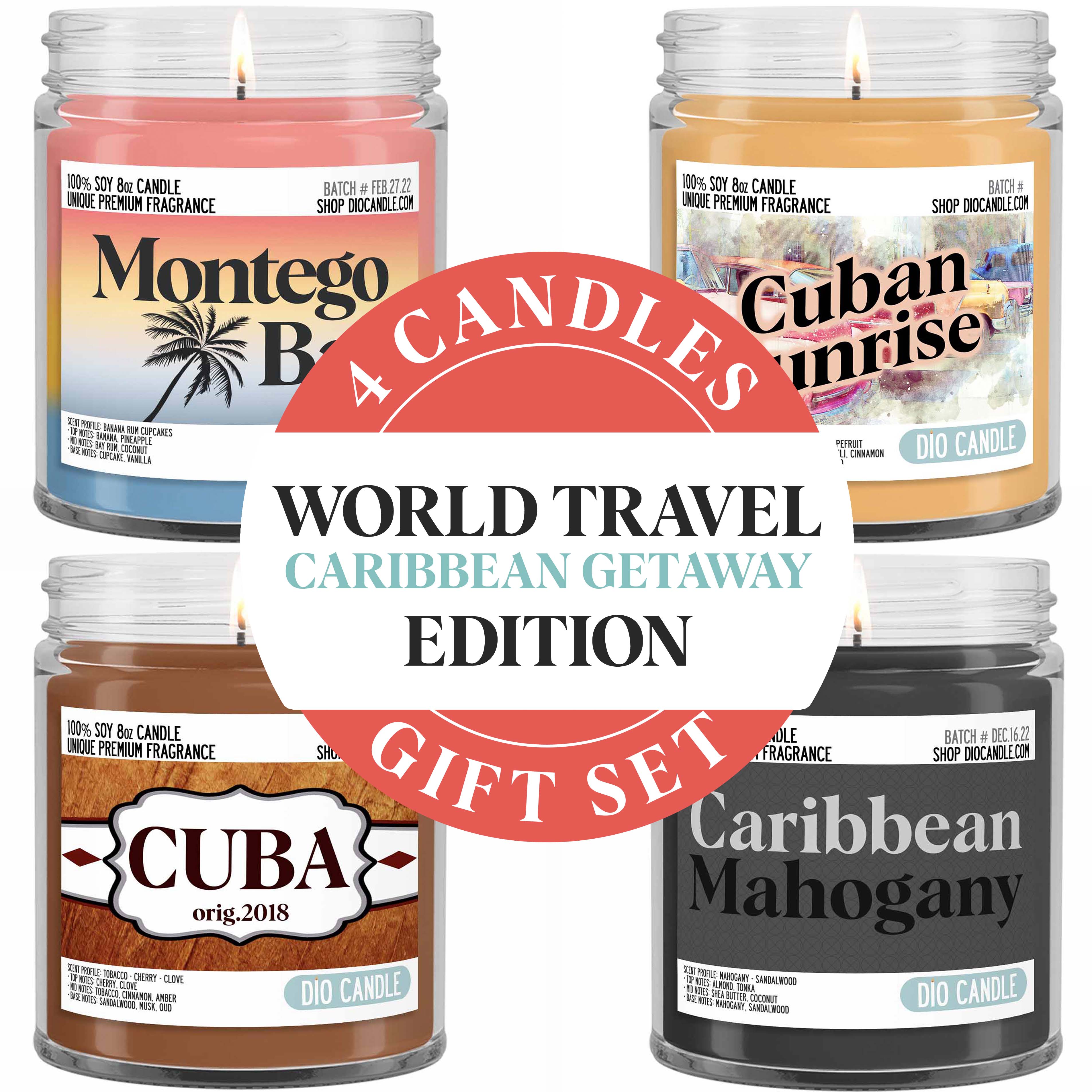 Caribbean Getaway Candle Gift Set