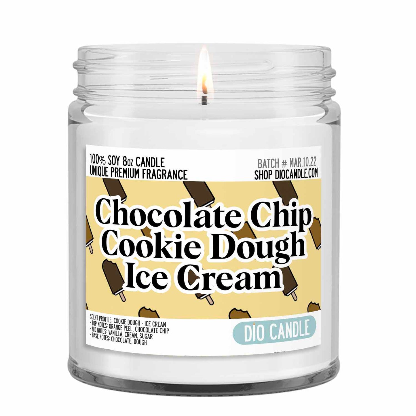 Chocolate Chip Cookie Dough Ice Cream Candle