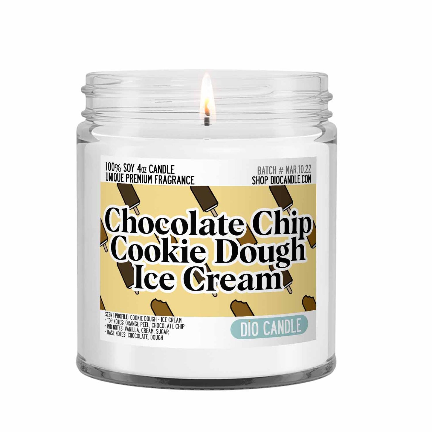 Chocolate Chip Cookie Dough Ice Cream Candle