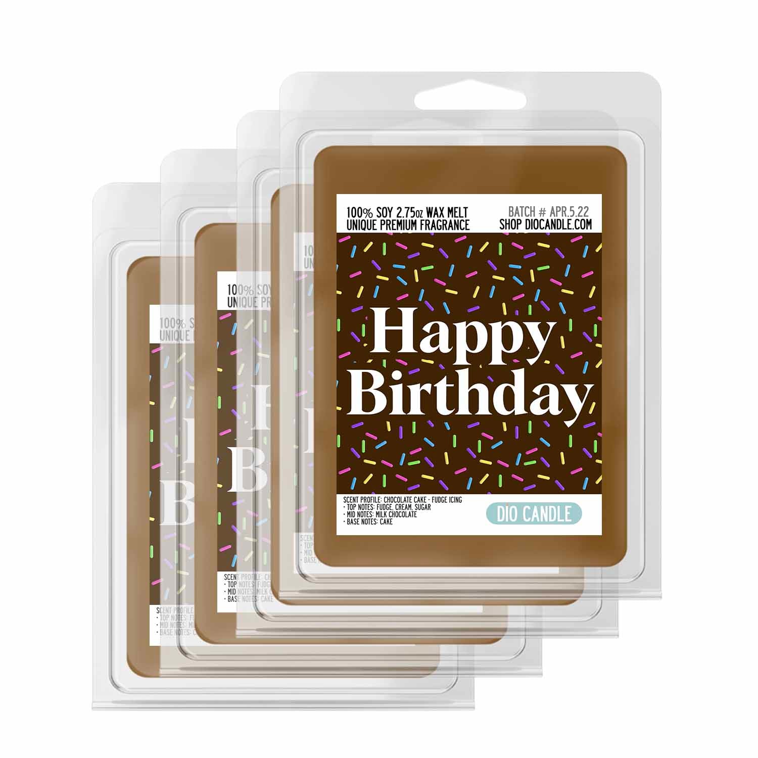 Chocolate Happy Birthday Candle