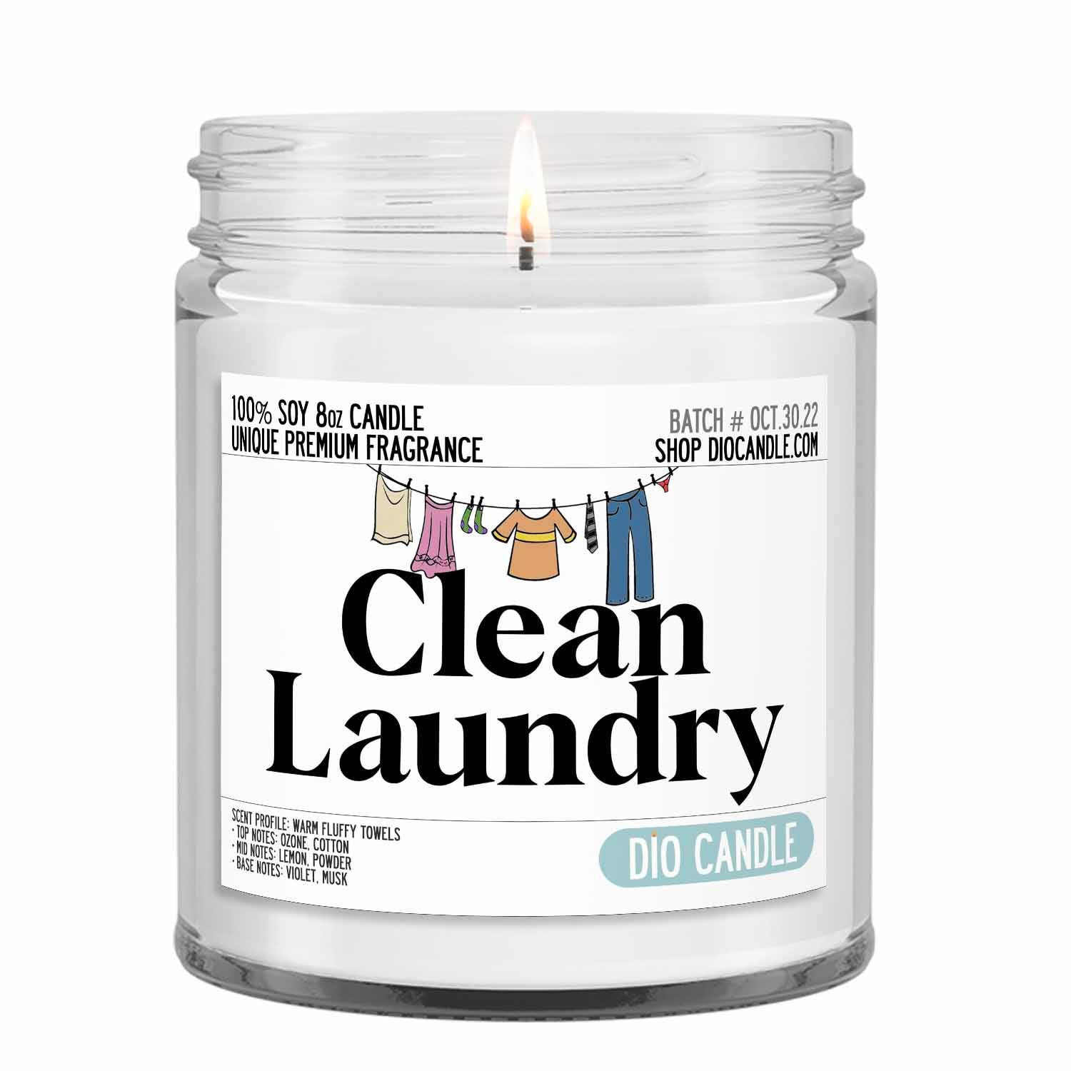 Clean Laundry Mother's Day Candle