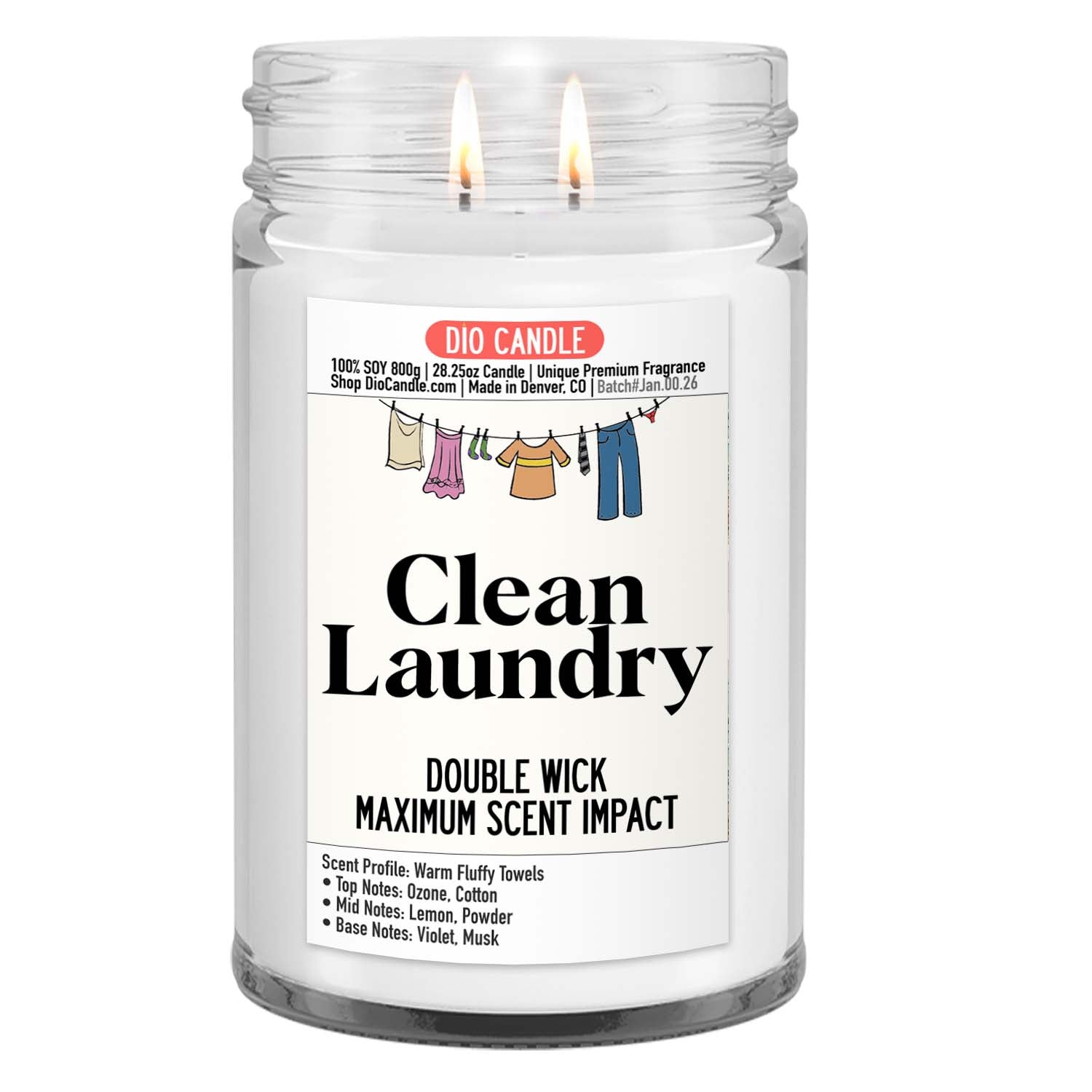 Clean Laundry Mother's Day Candle