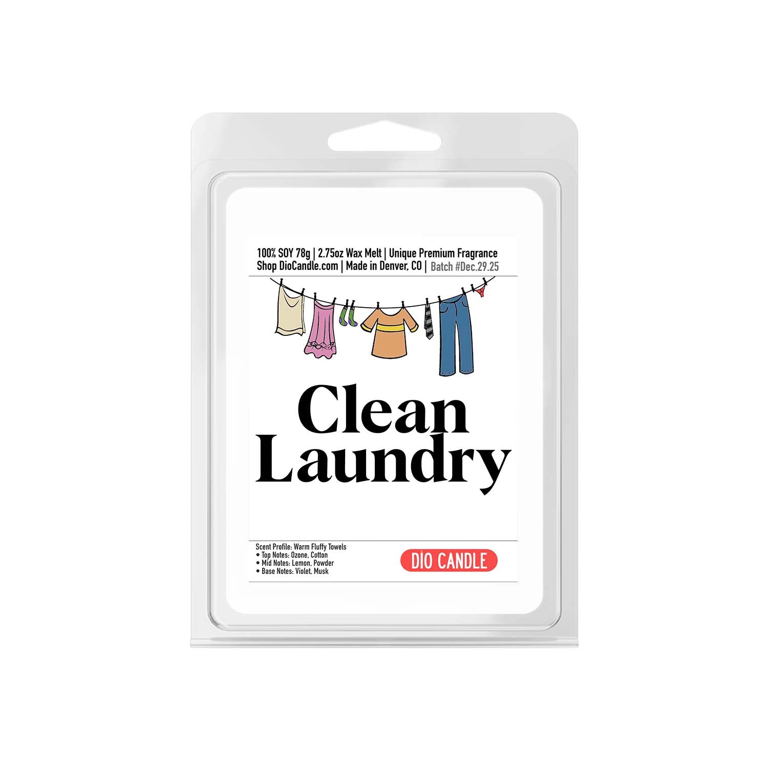 Clean Laundry Mother's Day Candle