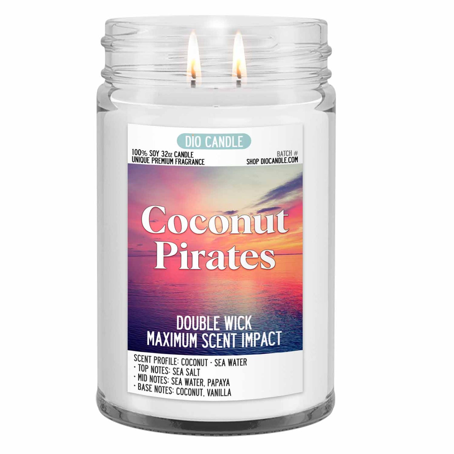 Coconut Pirates Candle