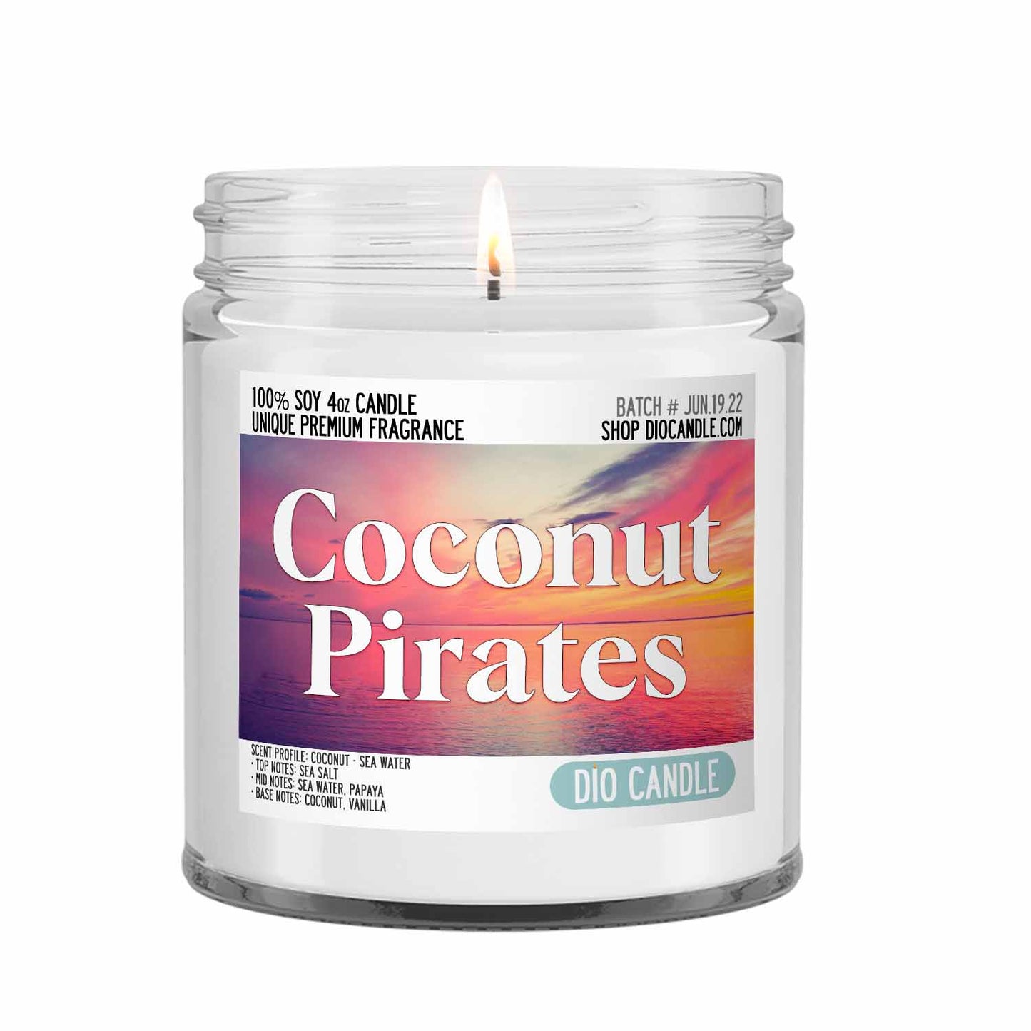 Coconut Pirates Candle