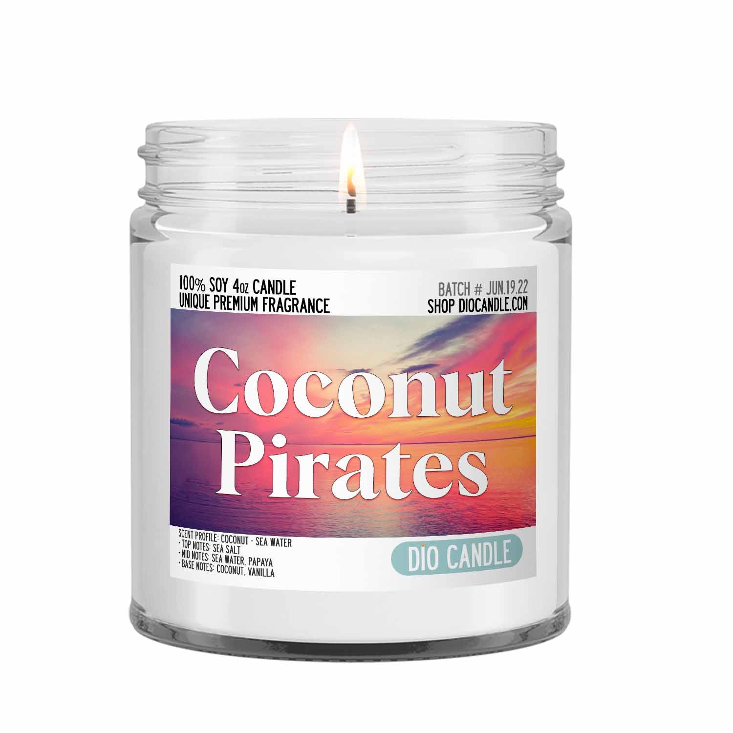 Coconut Pirates Candle