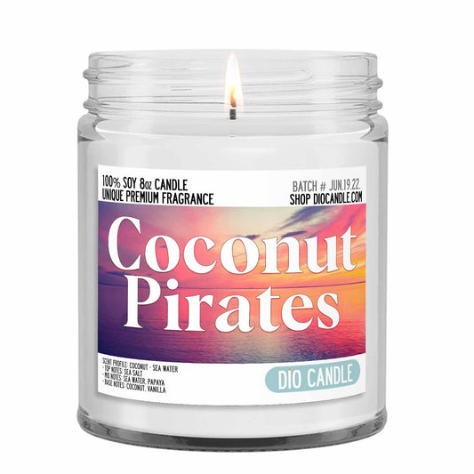 Coconut Pirates Candle