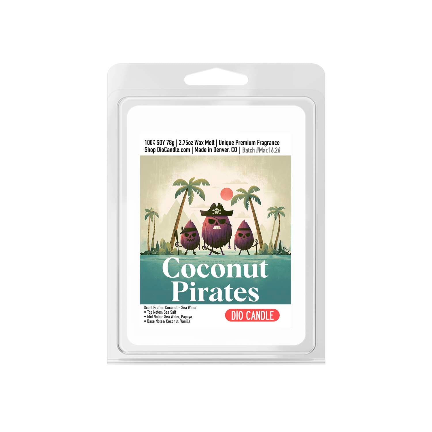Coconut Pirates Candle