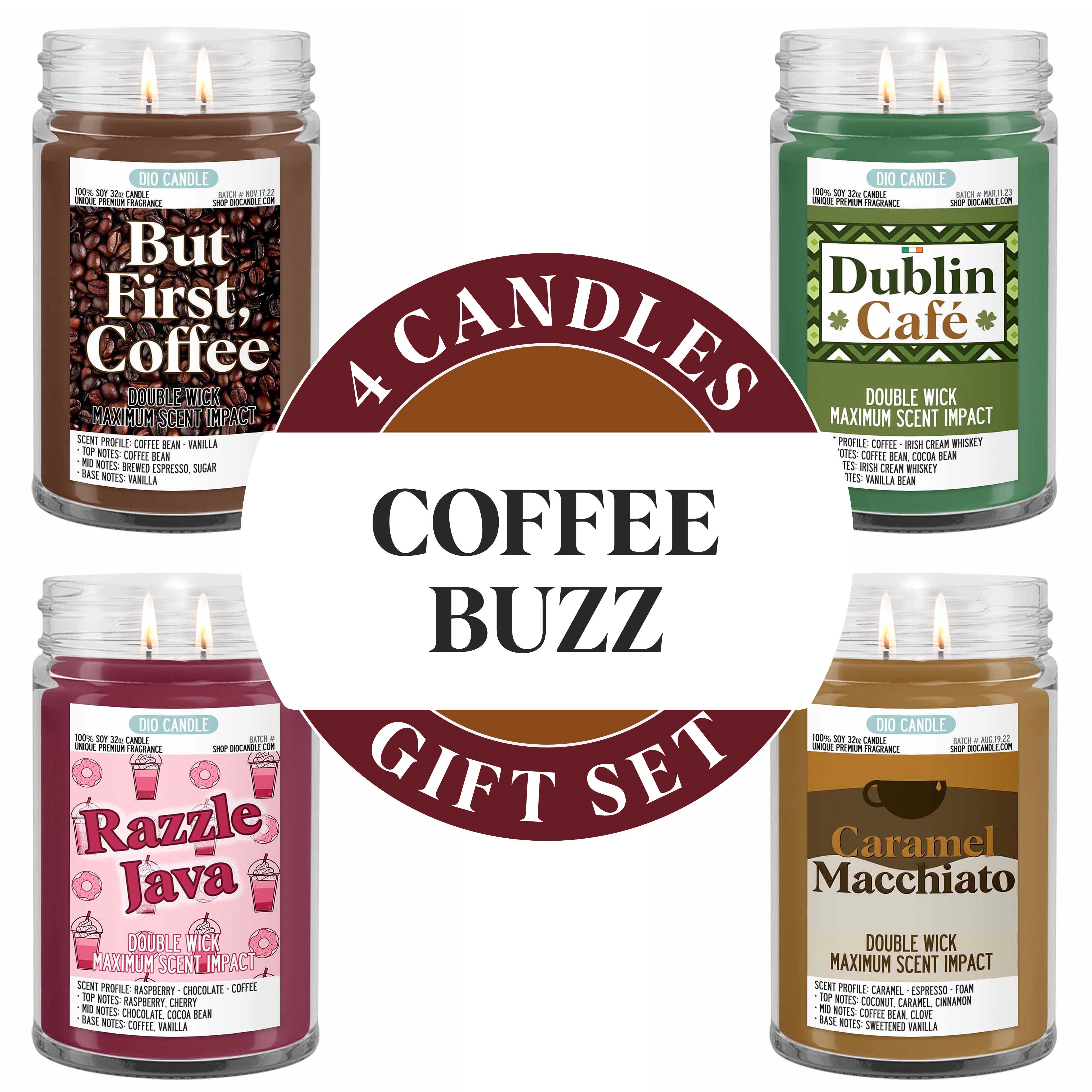 Coffee Buzz Candle Gift Set