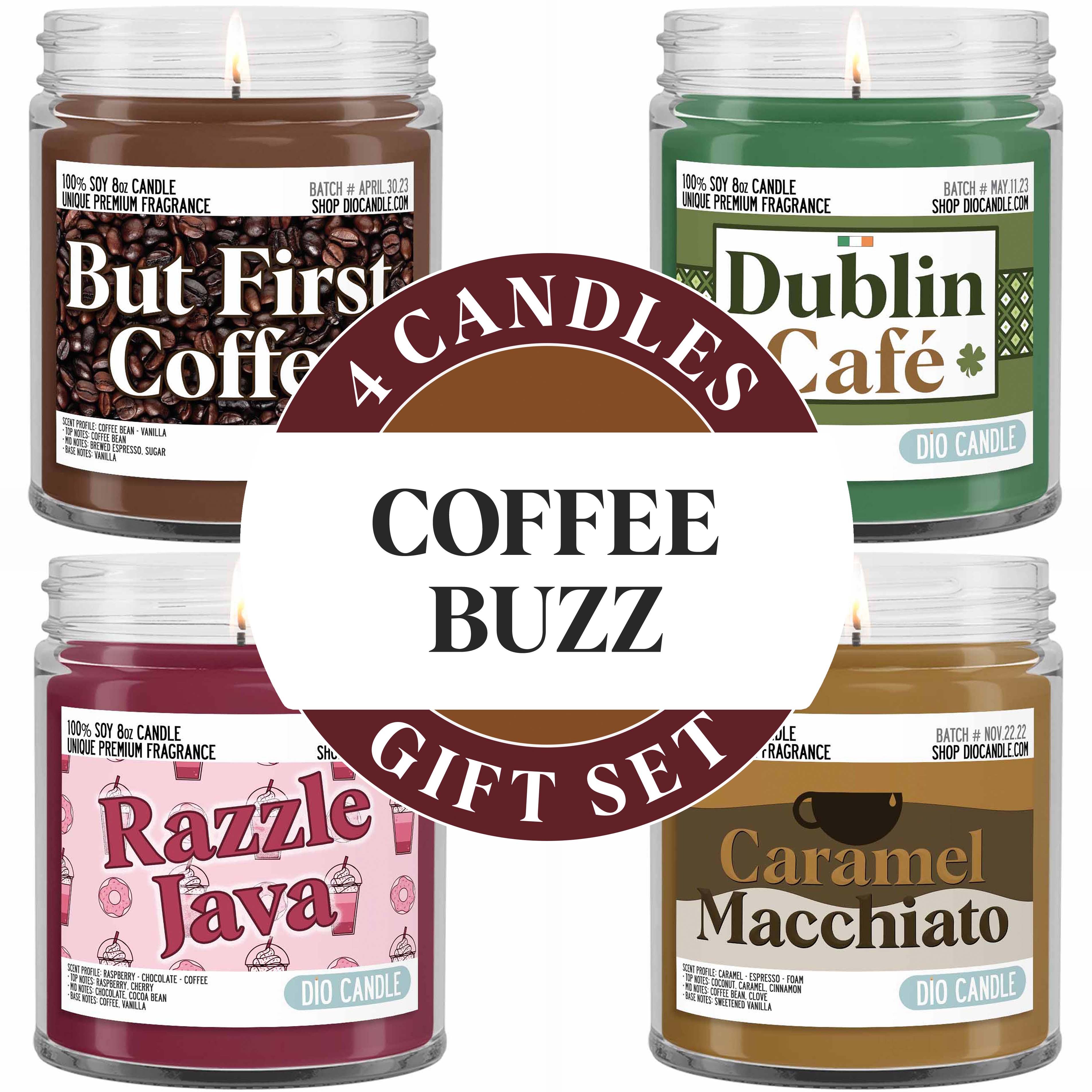 Coffee Buzz Candle Gift Set