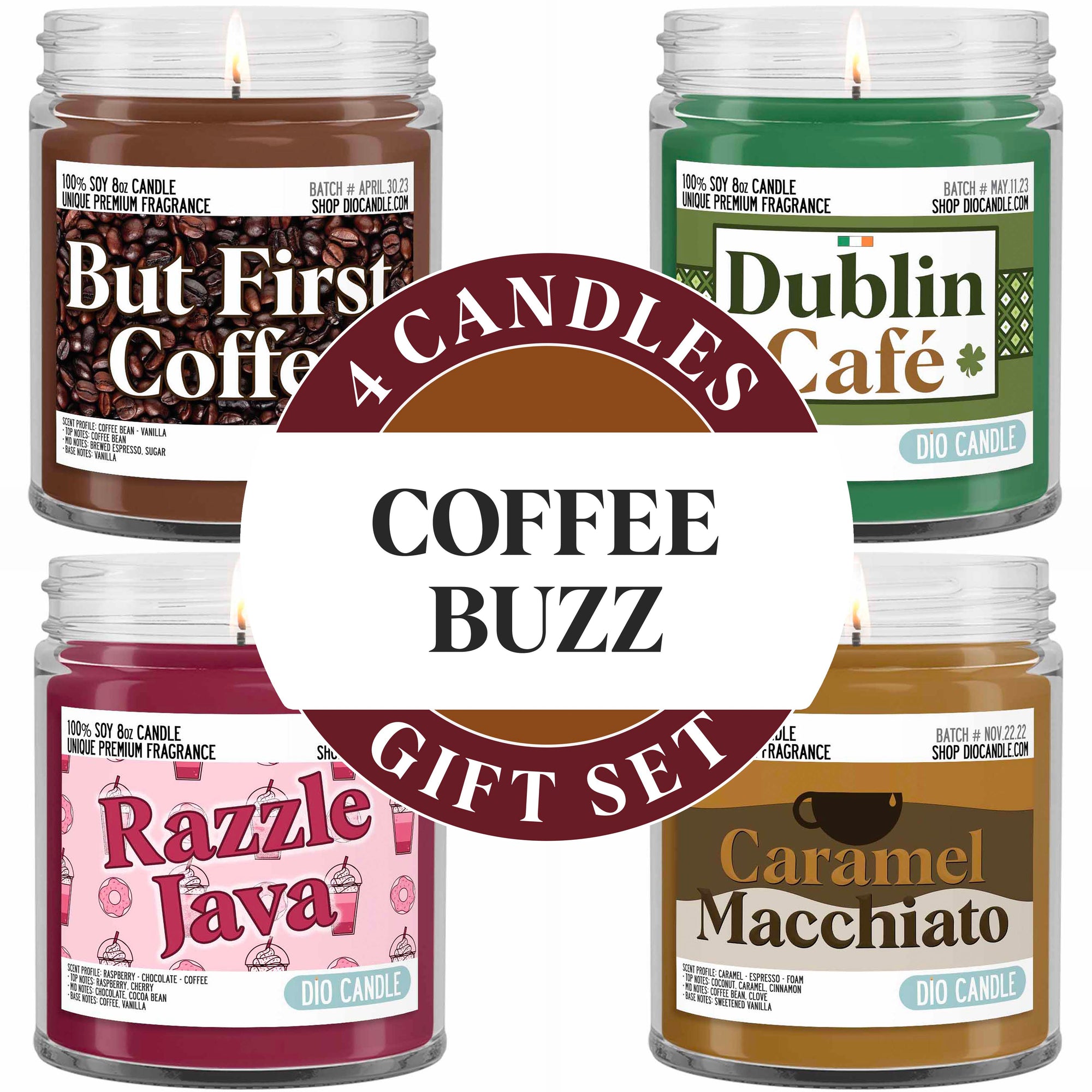 Coffee Buzz Candle Gift Set