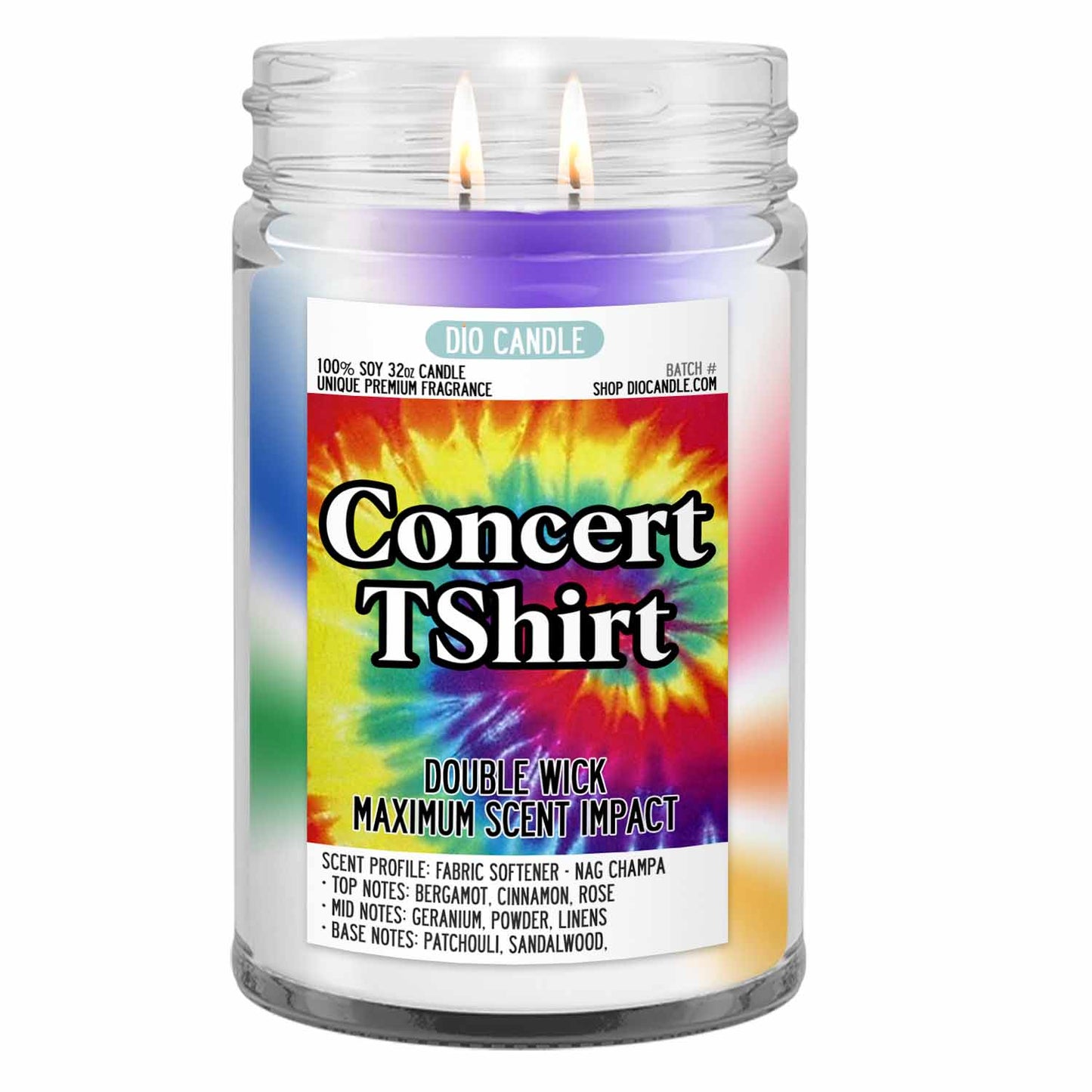 Concert Tee Shirt Candle