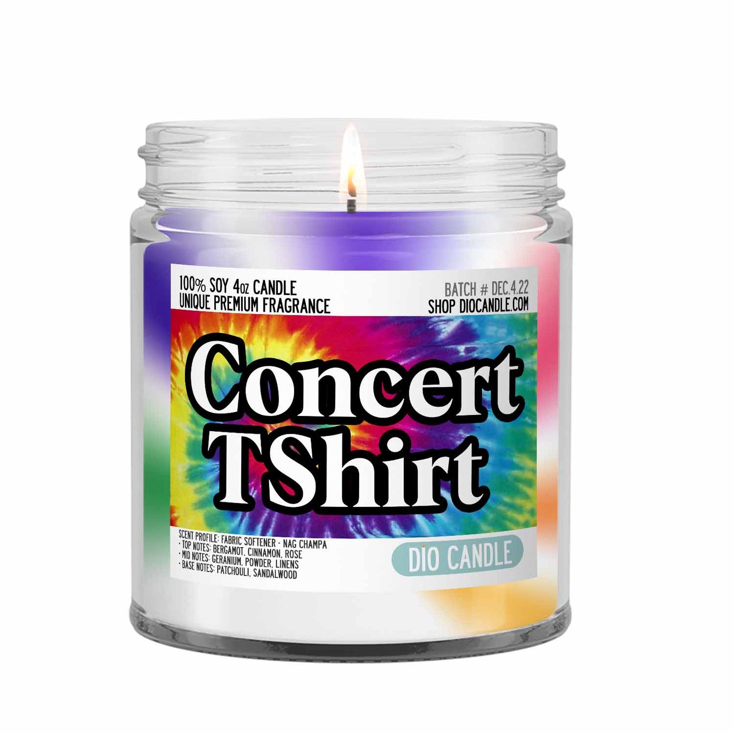 Concert Tee Shirt Candle