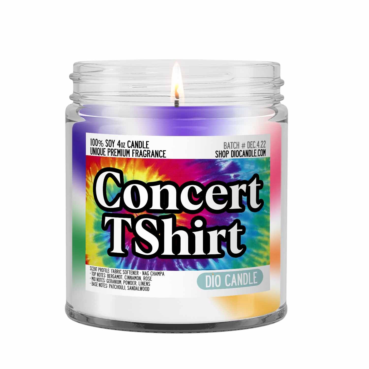 Concert Tee Shirt Candle