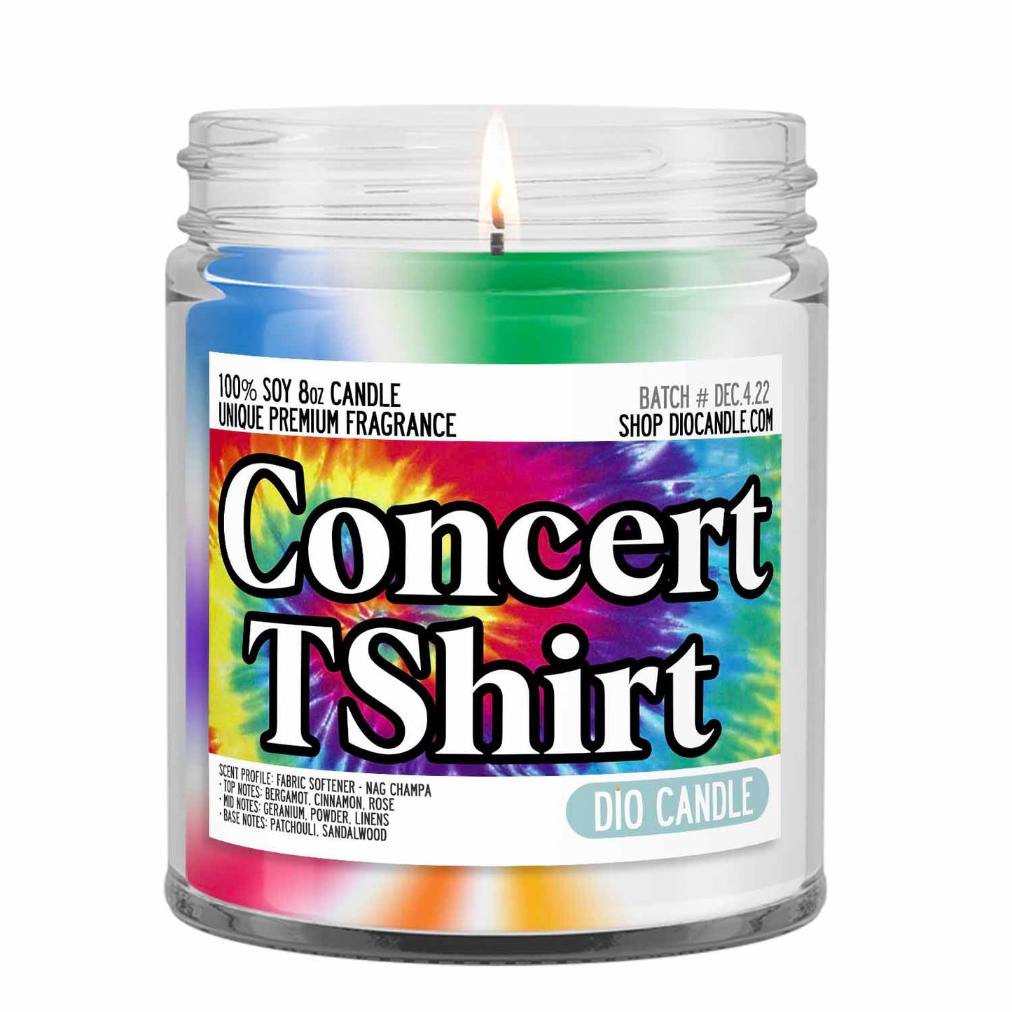 Concert Tee Shirt Candle