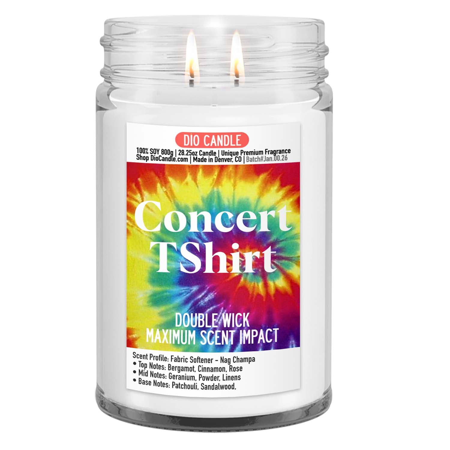 Concert Tee Shirt Candle