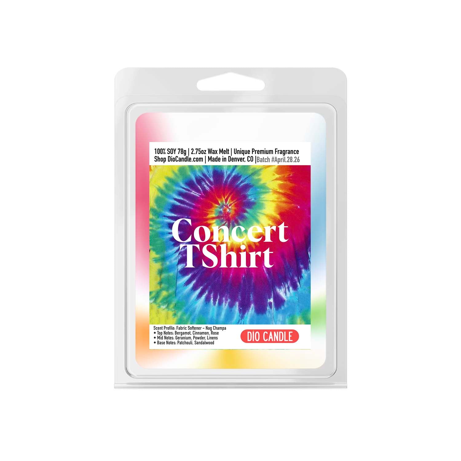 Concert Tee Shirt Candle