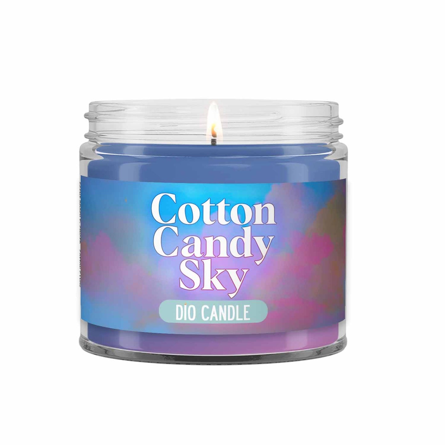 Cotton Candy Sky Candle - Ginger Cotton Candy Scented Soy – Dio