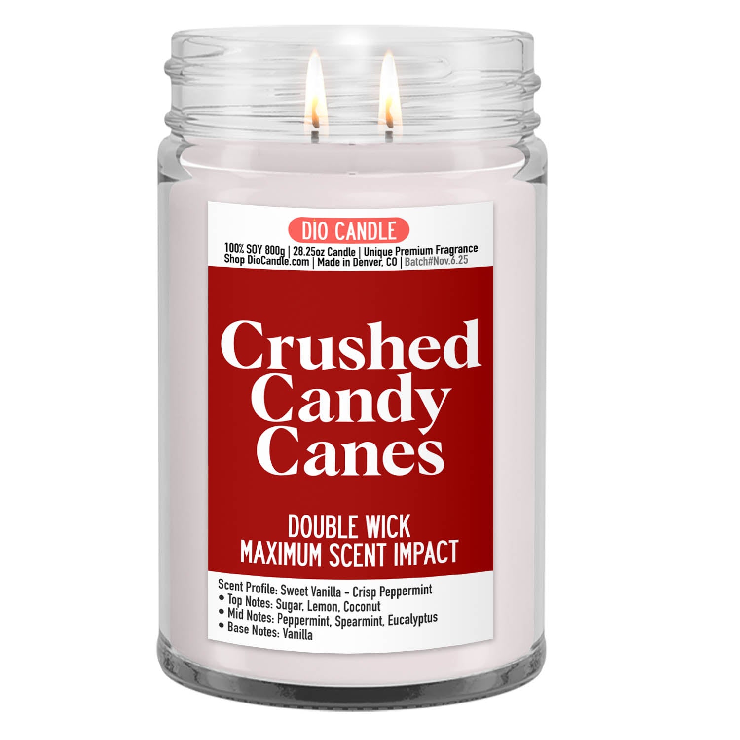 Crushed Candy Canes Candle